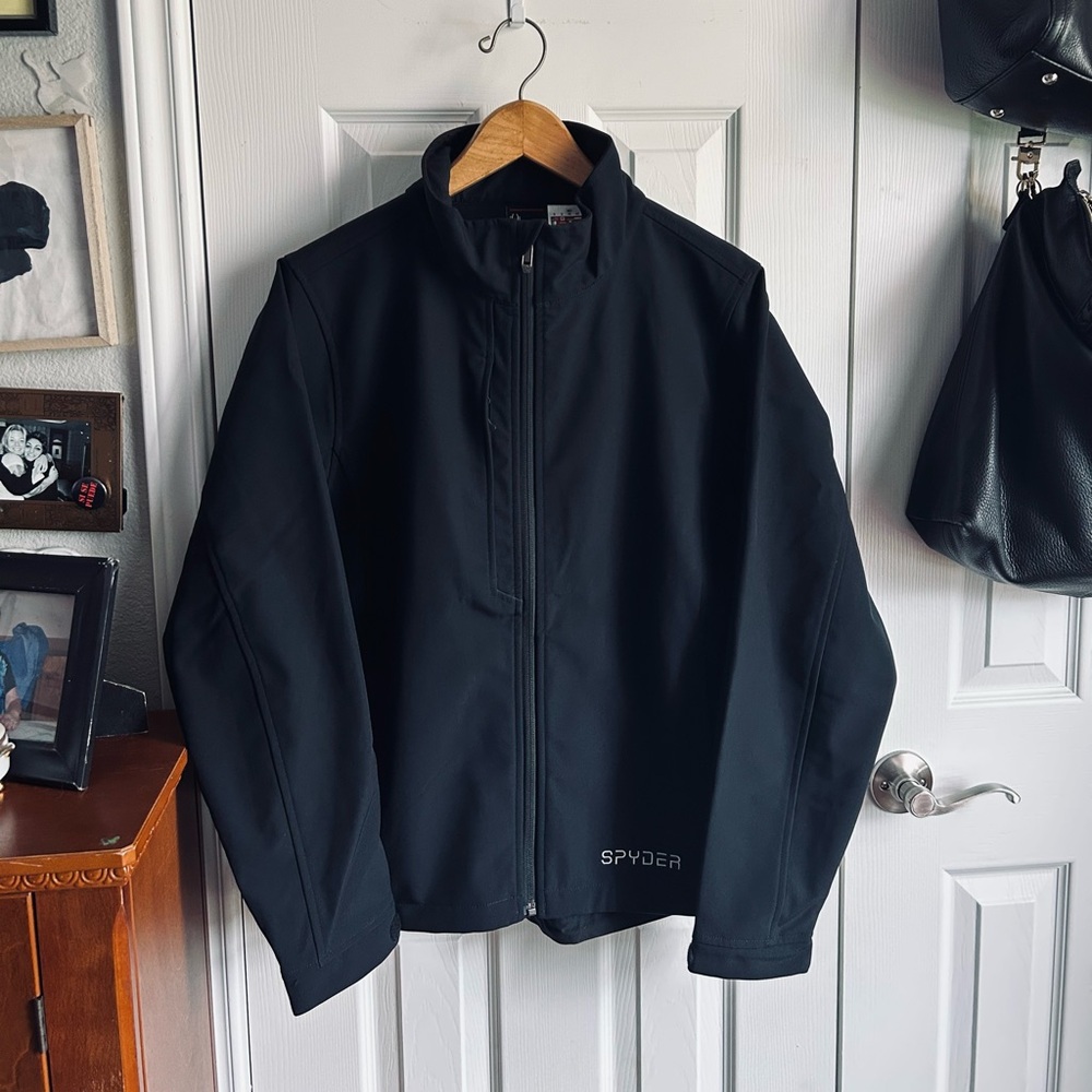 Spyder black elevation softshell utility jacket n… - image 9